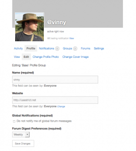 BuddyPress Profile Editor